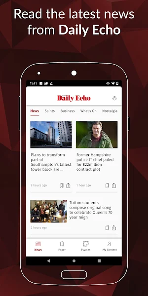 Daily Echo Screenshot 0