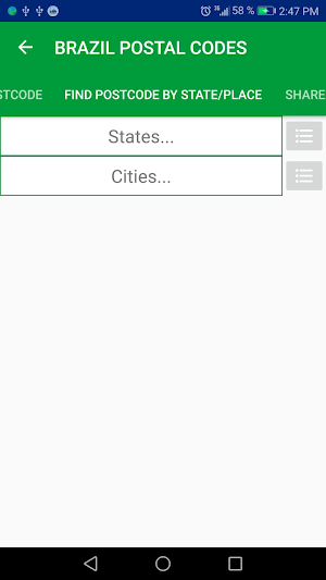 Brazil Postal Code Screenshot 3