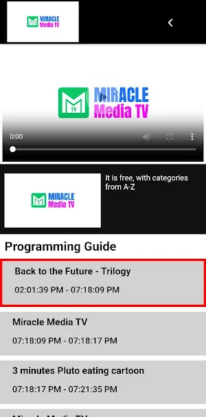 Miracle Media TV Network Screenshot 2