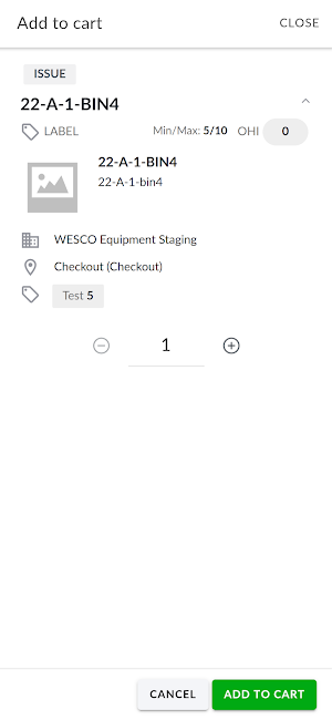 Wesco Anixter eStock Checkout Screenshot 3
