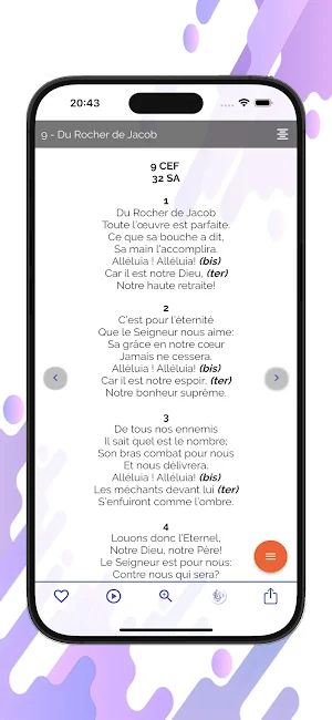 Chant d'Esperance - Lyrics Screenshot 3