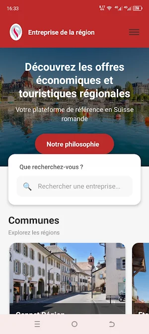 Entreprises de la région Screenshot 0