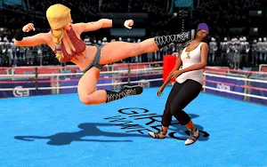Grand Robot Ring Fighting :Women Wrestling Games Screenshot 2