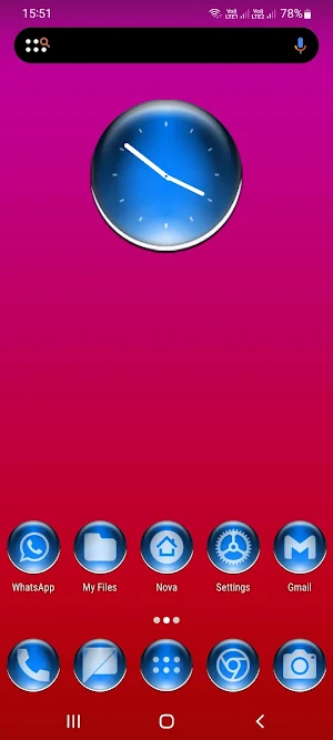 Blue Pixl Glass Icon Pack Screenshot 0
