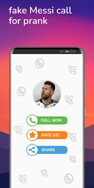 Messi Que Miras Bobo fake call Screenshot 2