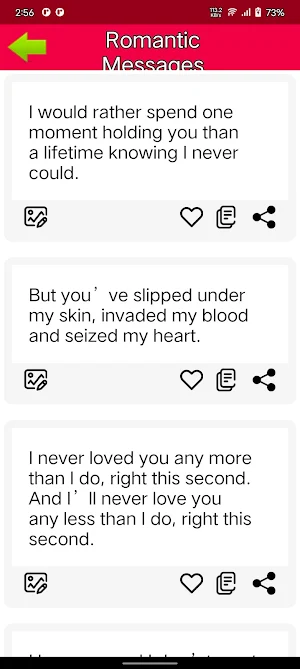 Romantic Message Screenshot 2