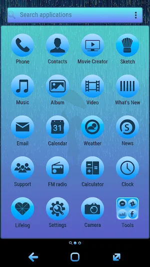 Girl in the neon rain | Xperia™ Theme Screenshot 2