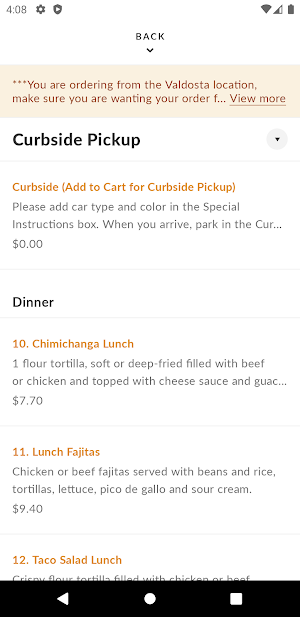 Rodeo Mexican Restaurant - GA Screenshot 2