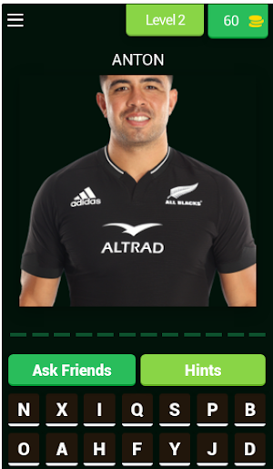 Guess All Blacks Players Screenshot 2