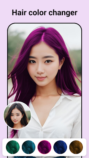 Hair Color Changer: Hairstyles Screenshot 0
