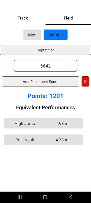 WA Points Calculator Screenshot 2