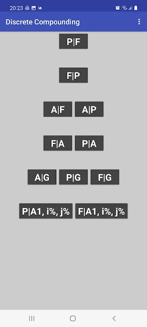 Engineering Economy calculator Screenshot 1