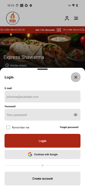 Express Shawarma Screenshot 1