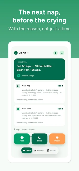 Nesty: Baby Tracker, Sleep Log Screenshot 1
