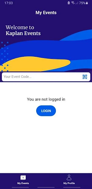 Kaplan Events Screenshot 2