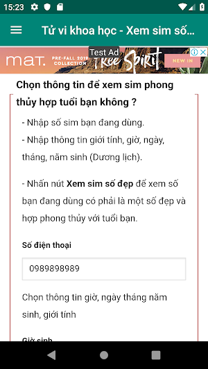 Xem sim số đẹp Screenshot 1