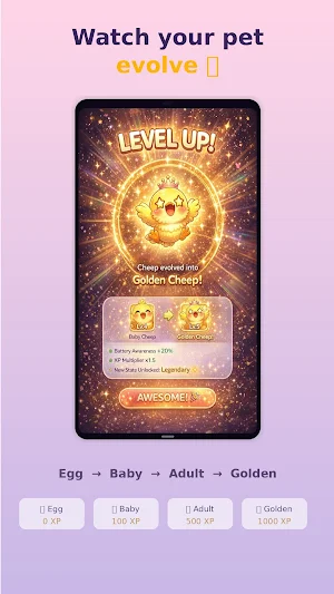 BatteryPet: Kawaii Battery Pet Screenshot 3