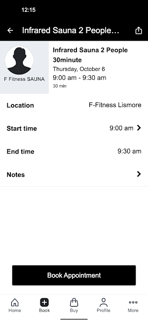 F-Fitness Lismore Screenshot 2