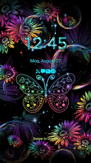 Rainbow Butterfly - Wallpaper Screenshot 1