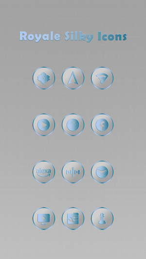 Royale Silky Light Blue Icons Screenshot 3