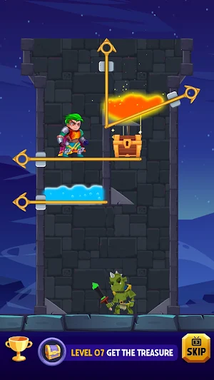 Castle Rescue Pin Pull Puzzle Screenshot 2