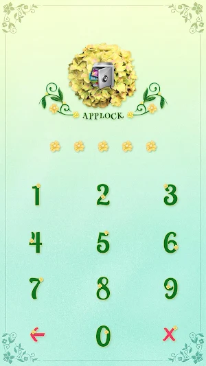 AppLock Theme Hydrangea Screenshot 1