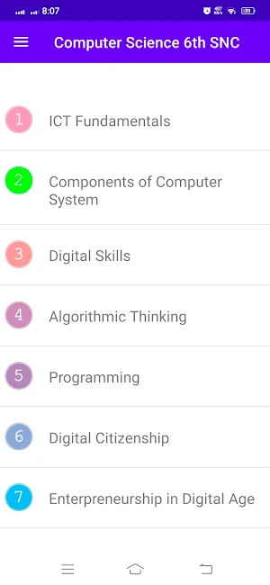 Computer Science 6th SNC Screenshot 0