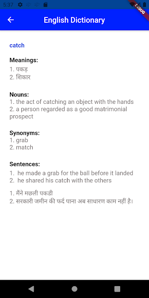 English Dictionary Screenshot 1