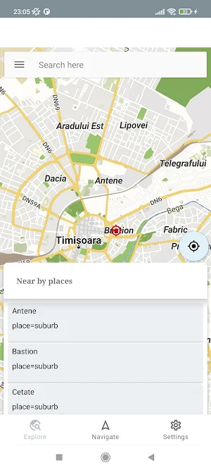 Timisoara Romania Offline Map Screenshot 0