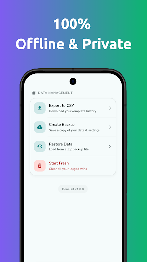 DoneList: Small Wins Tracker Screenshot 3