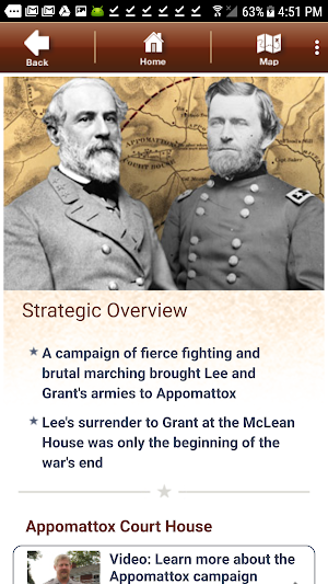 Appomattox Battle App Screenshot 1