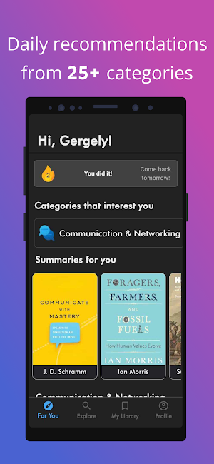 MindFlowing Book Summaries Screenshot 0