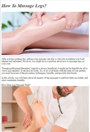 Leg Massage Tutorial Screenshot 0