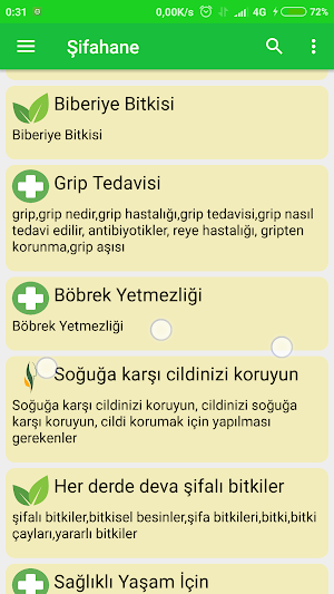 Şifahane - Doğal Tedaviler ve Şifalı bitkiler Screenshot 3
