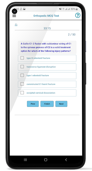 Orthopedic MCQ Test Screenshot 3