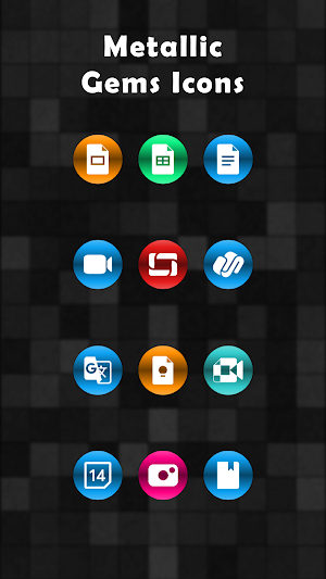 Metallic Gems Icons Screenshot 1