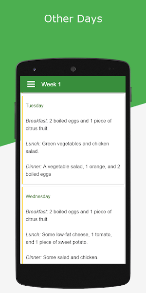 Boiled Eggs Diet Screenshot 2