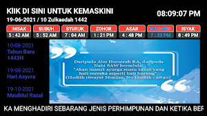 Waktu Solat TV Malaysia, Brunei dan Singapura Screenshot 0