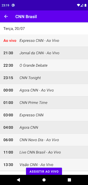 Guia de Programação Screenshot 1