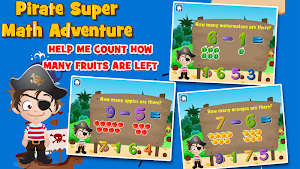 Preschool Math: Pirate Kid Screenshot 2