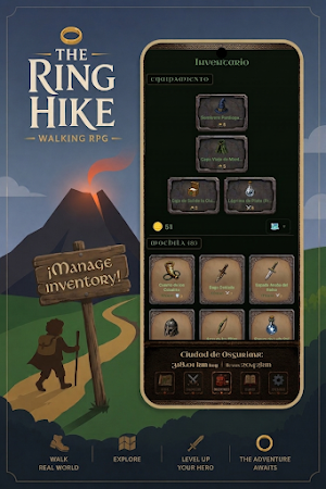 The Ring Hike: Walking RPG Screenshot 1