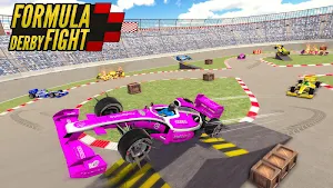 Formula Car Crash Derby : Demolish Car Games 2020 Screenshot 2