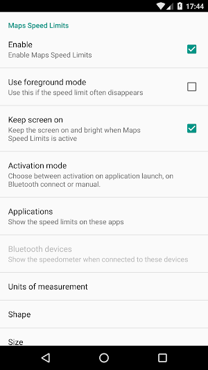Maps Speed Limits Screenshot 2