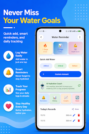 Step Counter – Water Reminder Screenshot 2