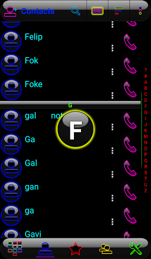 Theme Glow Colors Rocketdial Screenshot 2