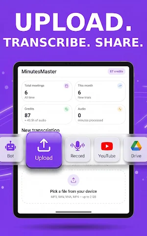 MinutesMaster: AI Notetaker Screenshot 3