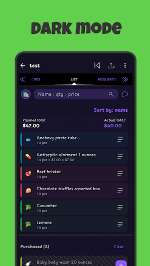 Shopping List STAT Screenshot 3