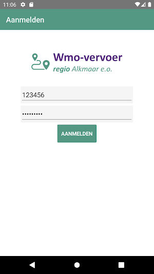 WMO-vervoer Regio Alkmaar e.o. Screenshot 0