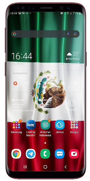 Mexico Flag Live Wallpaper Screenshot 2