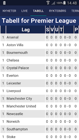 NA fotball Screenshot 2